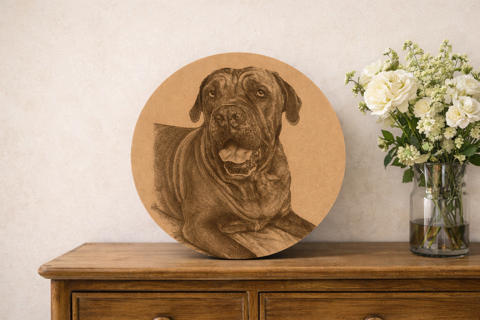Large Round Portrait