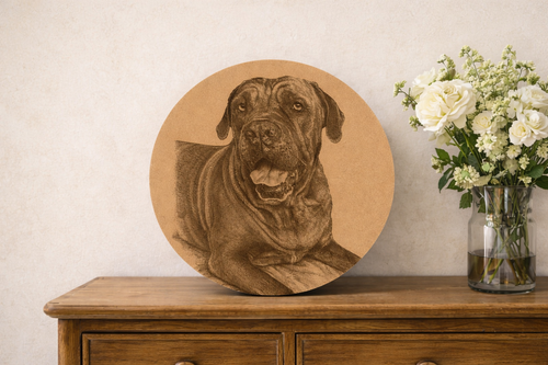 Large Round Portrait