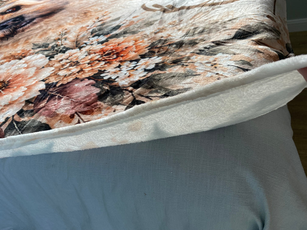 Personalised Pet Photo Blanket | Custom Pet Portrait