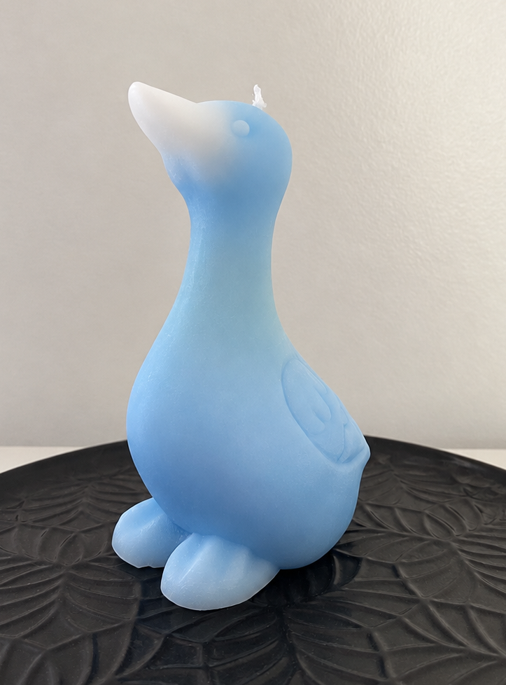 Puddles – Blue Lemon Beeswax Duck Candle