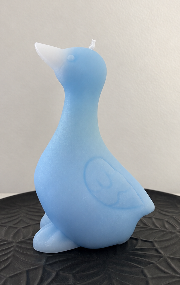 Puddles – Blue Lemon Beeswax Duck Candle