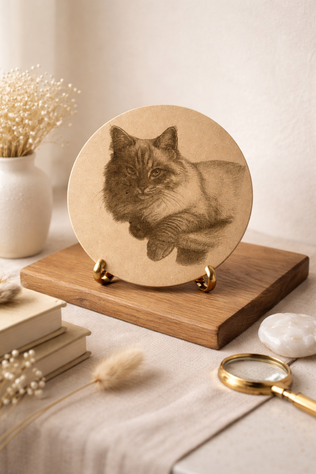 World Portrait Small Small Round Portrait – Mirralis Creations
