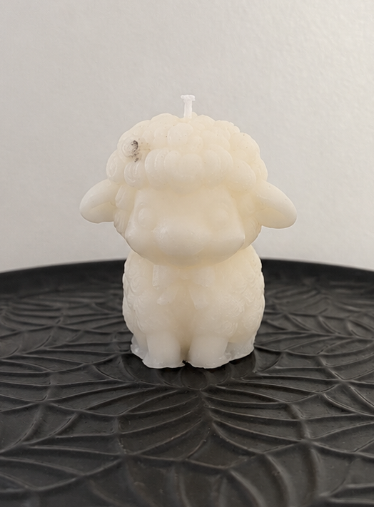 Mini Mabel – Misfit Beeswax Sheep Candle