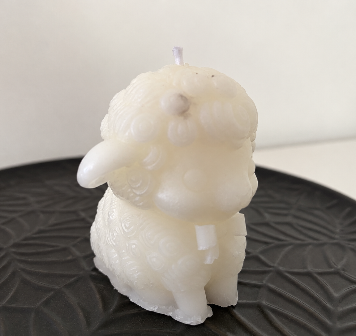 Mini Mabel – Misfit Beeswax Sheep Candle